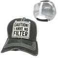 Load image into Gallery viewer, Caution I Have No Filter Hats
