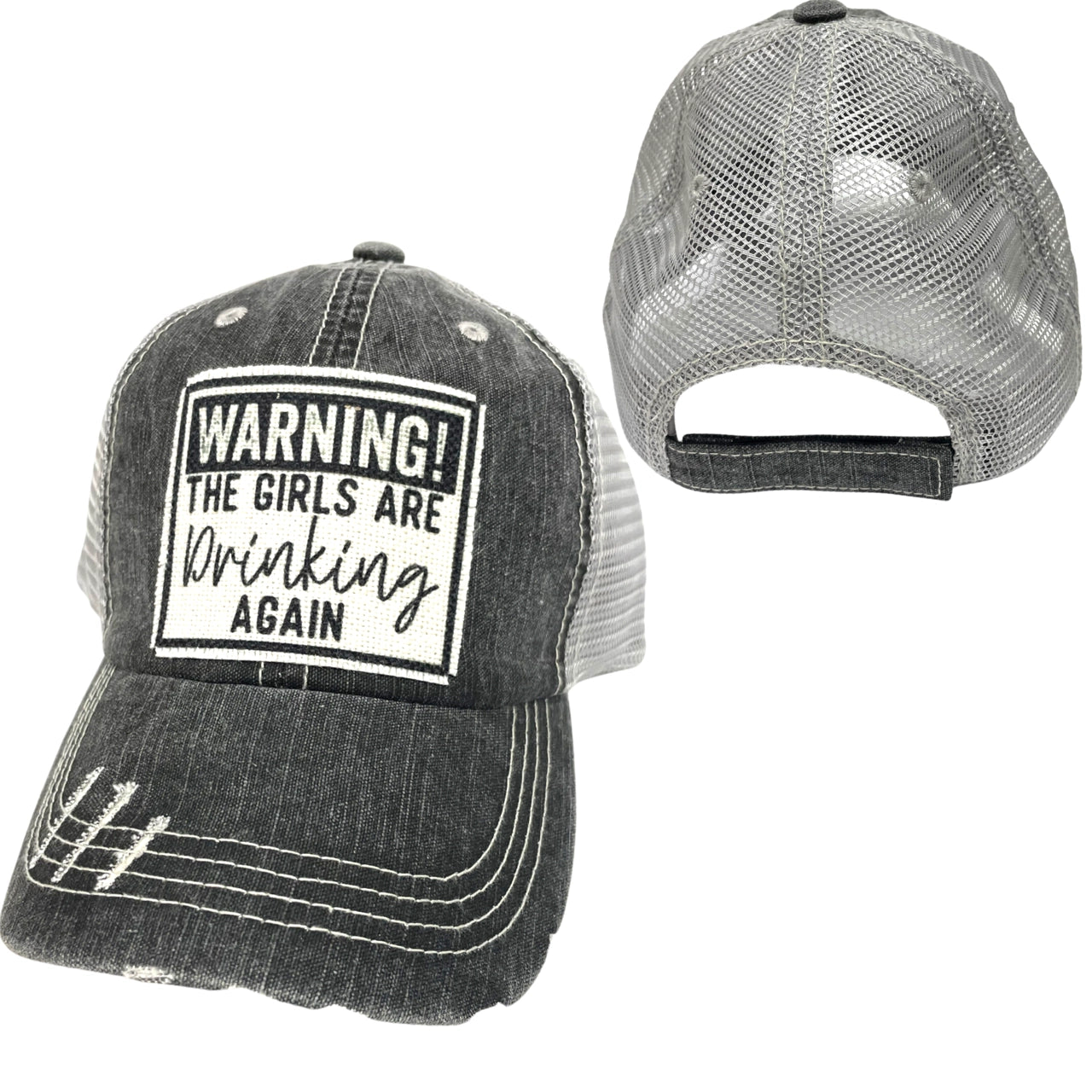 Warning Girls Are Drinking Again Hats