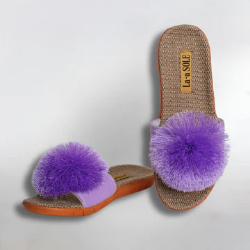 La-a Sole Pom Pom Slides