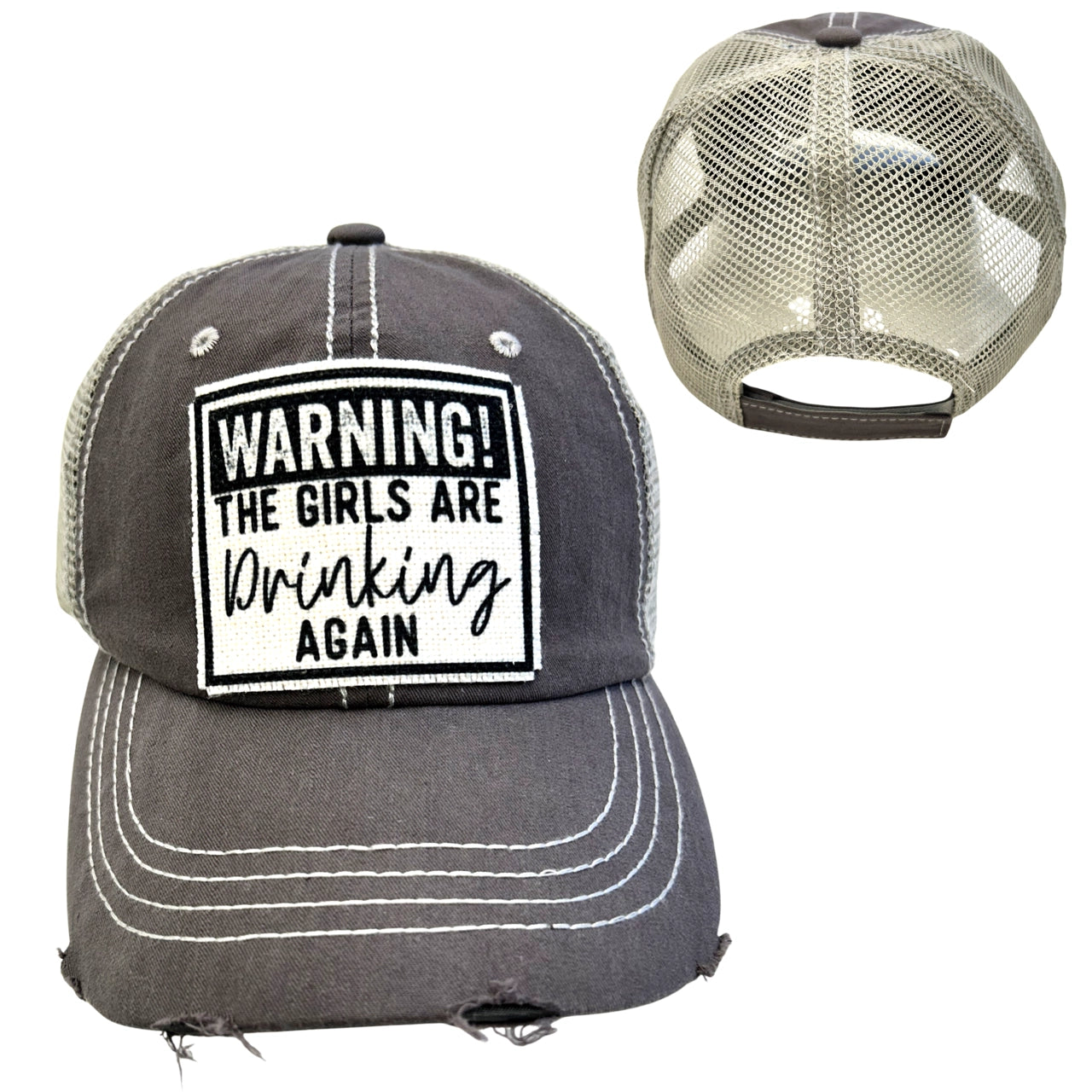 Warning Girls Are Drinking Again Hats