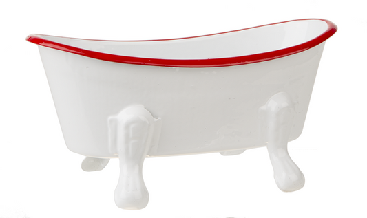 White Bathtub Soap Dish