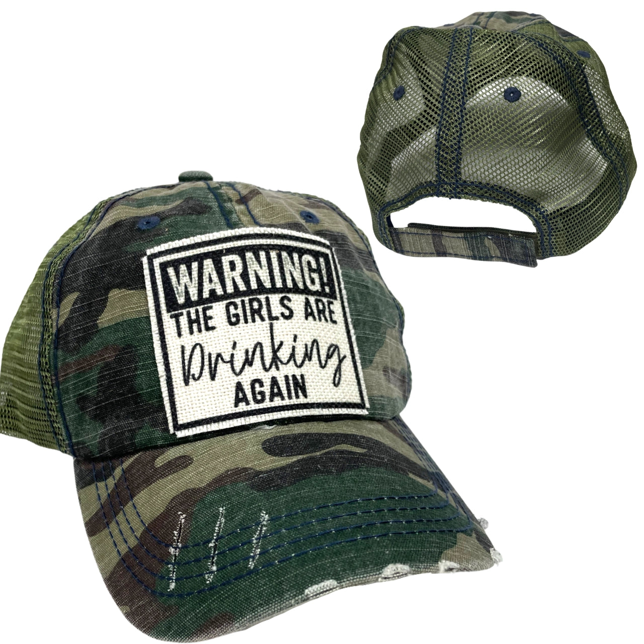 Warning Girls Are Drinking Again Hats