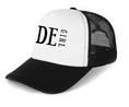 Load image into Gallery viewer, DE Girl white trucker hats
