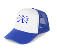 Load image into Gallery viewer, DE Map White Trucker Hats
