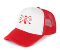 Load image into Gallery viewer, DE Map White Trucker Hats
