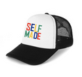 Load image into Gallery viewer, Self Made White Trucker Hat
