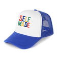 Load image into Gallery viewer, Self Made White Trucker Hat
