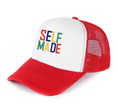 Load image into Gallery viewer, Self Made White Trucker Hat
