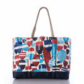 Load image into Gallery viewer, Americana Buoys Ogunquit Beach Tote
