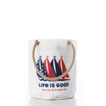 Load image into Gallery viewer, Life is Good Sail Boats Beverage Bucket
