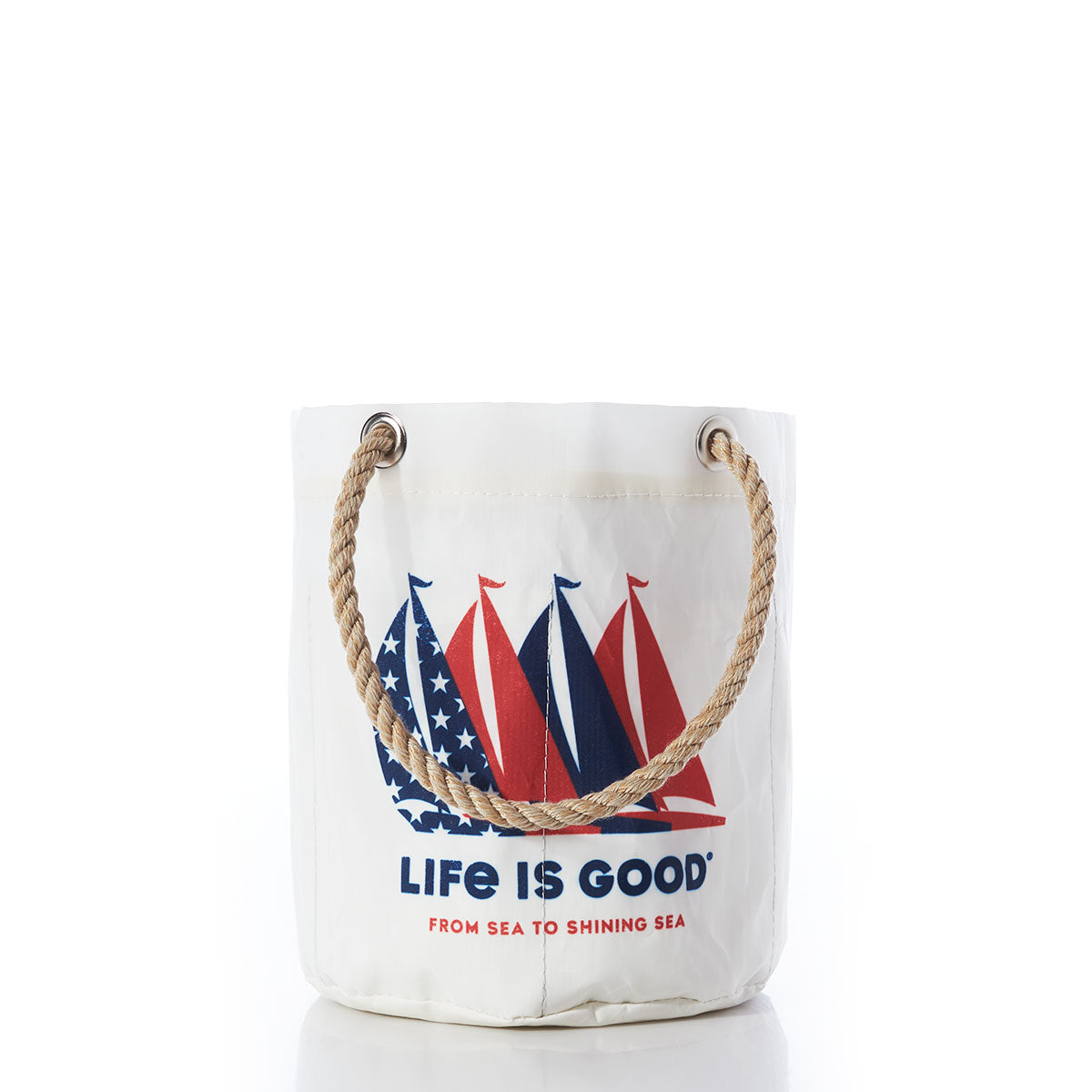 Life is Good Sail Boats Beverage Bucket
